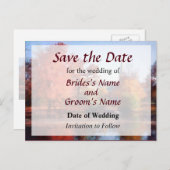 秋の教会 案内ポストカード (正面/裏面)