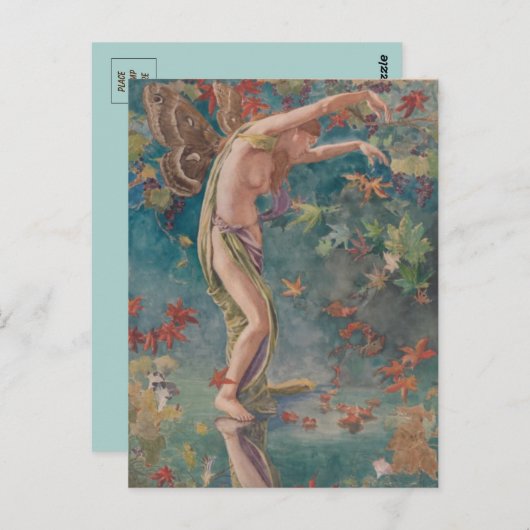 秋の散乱葉 ポストカード (正面/裏面)