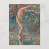 秋の散乱葉 ポストカード (正面)