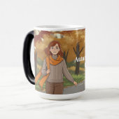 秋の散歩の日モーフィングマグ モーフィングマグカップ (正面左)