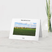 秋の散歩ザカントリーサイド – カスタム誕生日 カード (裏面)