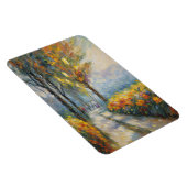 秋の散歩印象派の経路 マグネット (右側)