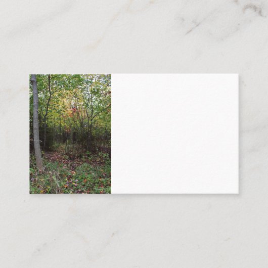 秋の散歩 名刺 (正面)