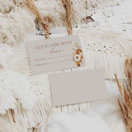 秋の数を推測キスブライダルゲーム エンクロージャーカード