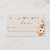 秋の数を推測キスブライダルゲーム エンクロージャーカード (正面)