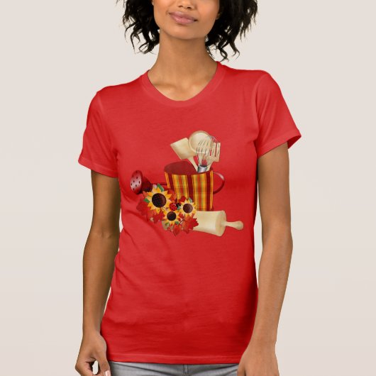 秋の料理用具 Tシャツ (正面)