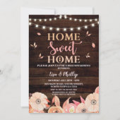 秋の新居お披露目会 ホームキー オータムフラワー ご招待 招待状 (正面)