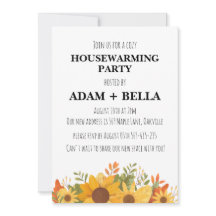 秋の新居祝い 招待状