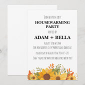 秋の新居祝い 招待状 (正面/裏面)