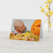 秋の新生児異教のカード カード (黄色い花)