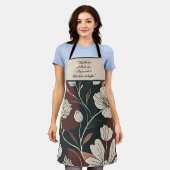 秋の新緑がカスタマイズ可能 エプロン (着用した状態)