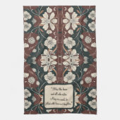 秋の新緑がカスタマイズ可能 キッチンタオル (縦)