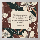 秋の新緑の花賛美のカスタマイズ ポスター (正面)