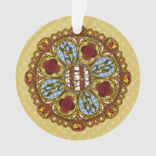 秋の新芸術アクリルオーナメント オーナメント (正面)