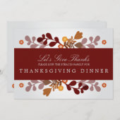 秋の旗の招待状 招待状 (正面/裏面)