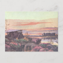 秋の日の休日はがき