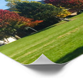 秋の日の公園ポスター ポスター (角)