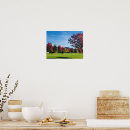 秋の日の公園ポスター ポスター