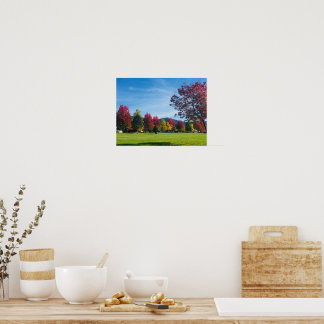 秋の日の公園ポスター ポスター