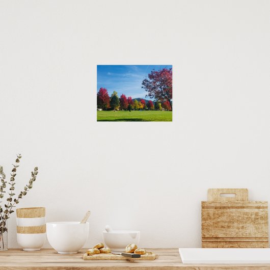 秋の日の公園ポスター ポスター (キッチン)