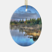 秋の日の出アットモーズヘッドレイクメイン セラミックオーナメント (右)