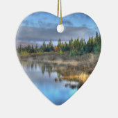 秋の日の出アットモーズヘッドレイクメイン セラミックオーナメント (右)