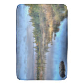 秋の日の出アットモーズヘッドレイクメイン バスマット (正面縦)