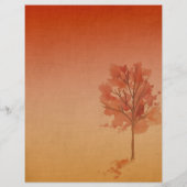 秋の日スクラップブック紙 (裏面)