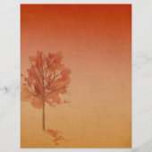 秋の日スクラップブック紙 (正面)