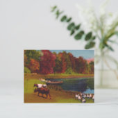 秋の日ヴィンテージはがき ポストカード (スタンド正面)