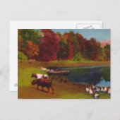 秋の日ヴィンテージはがき ポストカード (正面/裏面)