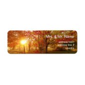 秋の日光 ラベル (正面)