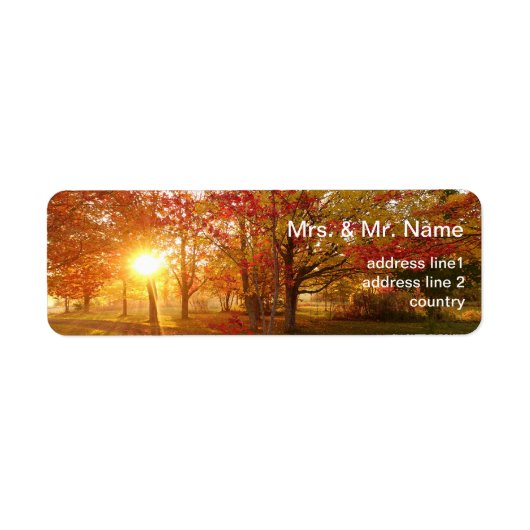 秋の日光 ラベル (正面)