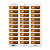 秋の日光 ラベル (フルシート)