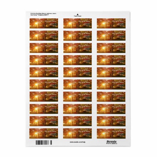 秋の日光 ラベル (フルシート)