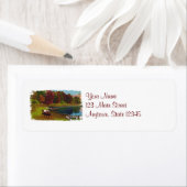 秋の日差出人住所ラベル ラベル (インサイチュ)