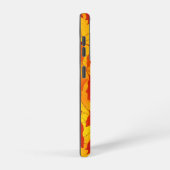 秋の日当たりの良い葉デザイン SAMSUNG GALAXYケース (右側面)