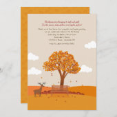 秋の日招待状 招待状 (正面/裏面)