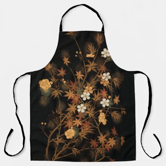 秋の日本のアートエプロン エプロン (正面)