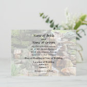 秋の日本庭園 ウェディング用品 招待状 (スタンド正面)