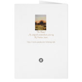 秋の日没する森の風景様式芸術 (裏面)