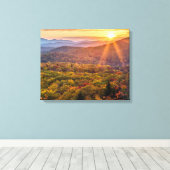秋の日没ビーコンハイツ キャンバスプリント (インサイチュ (ウッドフロア))