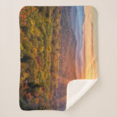 秋の日没ビーコンハイツ シェルパブランケット (正面)