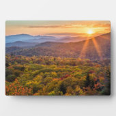 秋の日没ビーコンハイツ フォトプラーク (正面)