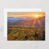 秋の日没ビーコンハイツ ポストカード (正面/裏面)