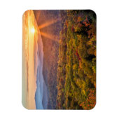 秋の日没ビーコンハイツ マグネット (縦)