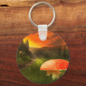 秋の日没。 キーホルダー (正面)