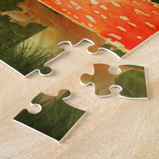 秋の日没。 ジグソーパズル (側面)