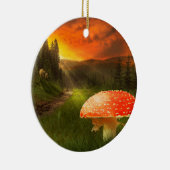 秋の日没。 セラミックオーナメント (右)