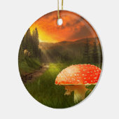 秋の日没。 セラミックオーナメント (左)